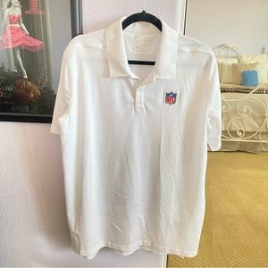 Men’s White Nike NFL Dri Fit On Field Apparel Polo Size Large